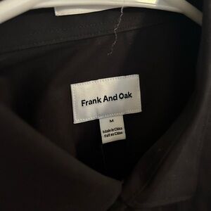 Frank and Oak Black Laurier Dress Shirt